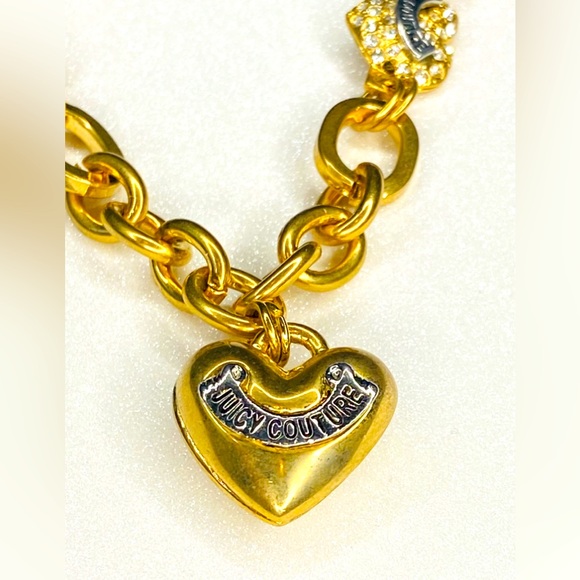 Juicy Couture Jewelry - Juicy Couture Y2K vintage Gold Heart Charm Necklace